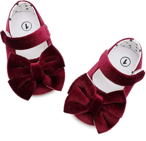 Miniatura 5 de YOYORI Infant Boys Girls Cartoon Printed Shoes First Walkers Shoes Summer Toddler Hollow Out D-Wine 12-18 Months