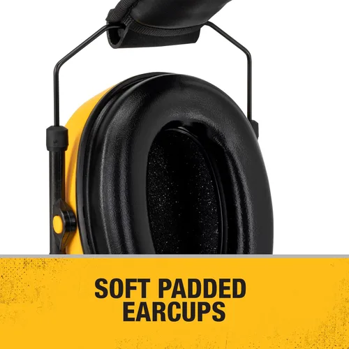 Miniatura 6 de DEWALT DPG18 Reductor Orejera Pasiva NRR28 Protección auditiva con diadema acolchada ajustable y diseño plegable compacto