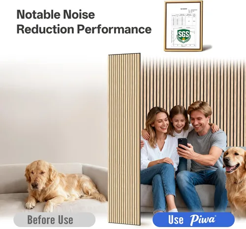 Miniatura 5 de PIWA Paneles de pared acústicos Muestras absorbentes de sonido 5pcs