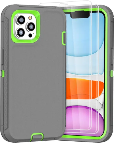 Miniatura 9 de Funda diseñada para iPhone 11 Pro Max [protección resistente 3 en 1 de cuerpo completo] con 2 protectores de pantalla, funda protectora resistente