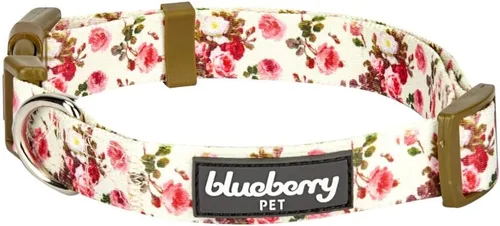 Miniatura 19 de Blueberry Pet 10+ Patrones Primavera Aroma Floral Collares, Collares Personalizados Turquesa