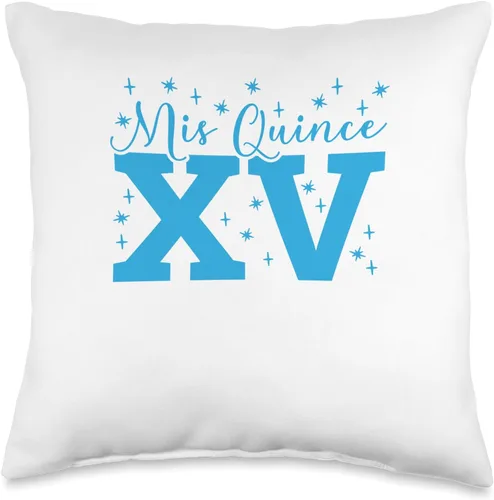 15 Birthday Quinceanera Gifts Sweet 15 Mexican Birthday Party Quinceanera Mis Quince Años - Almohada de 16 x 16 pulgadas, multicolor