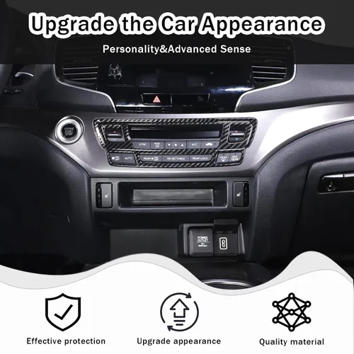 Miniatura 2 de Marco de Botón de Modo de Aire Acondicionado de Consola Central Moldura para Honda Pilot 2016-2022/ Honda Ridgeline 2017-2023/ Honda Passport