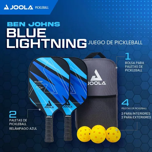 Miniatura 2 de JOOLA Pickleball Paddles Set of 2 – Multiple Colors - Reinforced Fiberglass Surface – Lightweight, Durable, Beginner-Friendly Racket Design – Set
