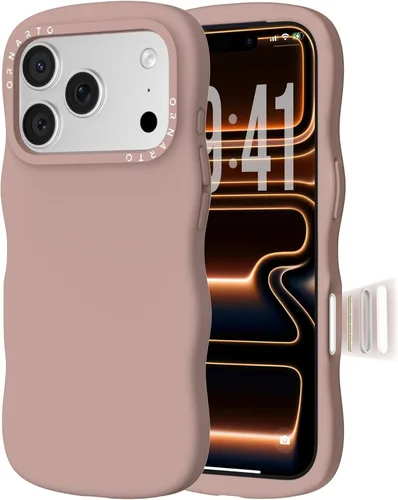 Miniatura 12 de ORNARTO Funda para iPhone 17 Pro de 6.3", Silicona Líquida Ondulada a Prueba de Golpes con Protección contra Caídas con Botón de Control de Cámara