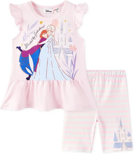 Miniatura 12 de Disney Minnie Mouse - Conjunto de sudadera con manga larga y leggings de princesa Frozen, Marvel para niñas pequeñas, 2 piezas, tallas 2-6 años