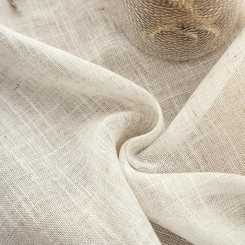Miniatura 6 de Cortinas cortas para ventana pequeña, mezcla de lino natural, estilo campestre, 45 pulgadas de largo, para cocina, 40 pulgadas de ancho x 45