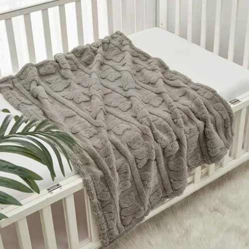 Miniatura 15 de CREVENT Manta de Felpa Sedosa y Linda para Bebé Niñas & Niños, Recién Nacidos, Bebés, Cuna, Cochecito, Silla de Paseo, Regalo Adecuado para Todas