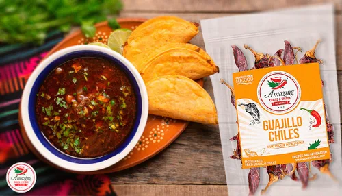 Miniatura 8 de Guajillo Chiles Secos Enteros 8 oz – Natural y Premium. Ideal para recetas mexicanas como mole, tamales, salsa, carnes. Calor suave a medio, sabor