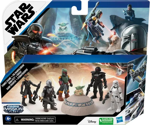 Miniatura 12 de STAR WARS Mission Fleet, juego de figuras de acción Mandalorian a escala de 2.5 pulgadas con 6 figuras y 8 accesorios, juguetes para niños y niñas
