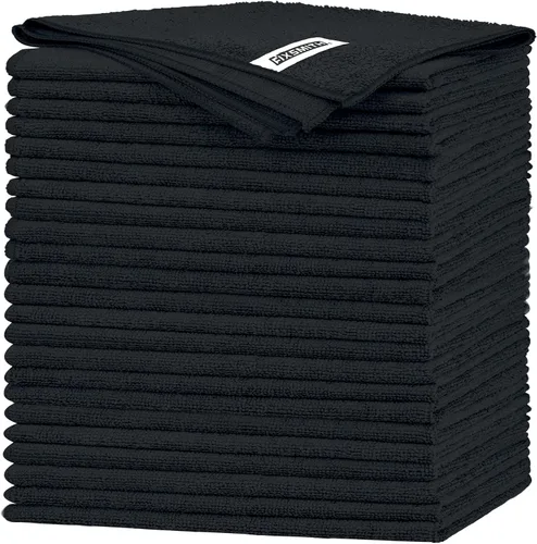 Miniatura 49 de FIXSMITH Paño de limpieza de microfibra, paquete de 12, toallas multifuncionales, tamaño: 12 x 16 pulgadas, trapos altamente absorbentes, sin 3