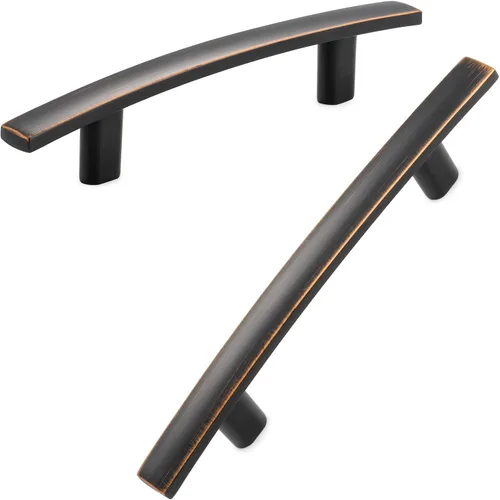 Miniatura 23 de KOOFIZO Paquete de 20 tiradores de bronce aceitado de 3 pulgadas para gabinetes de cocina, manijas de bronce frotado para gabinetes de cocina