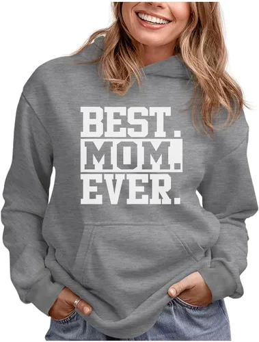 Tstars Best Mom Hoodie Gifts for Wife Mothers Day Sweatshirt Hoodies Mom Throw Blanket