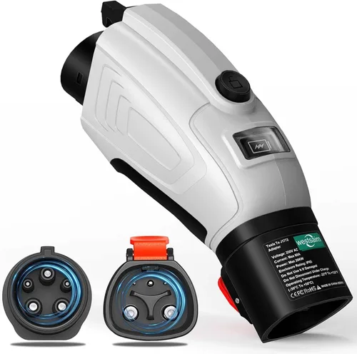 Miniatura 9 de Adaptador de nivel 2 Tesla a J1772 60A NACS a J1772, adaptador de cargador EV compatible con conector de pared Tesla, destino, cargador móvil