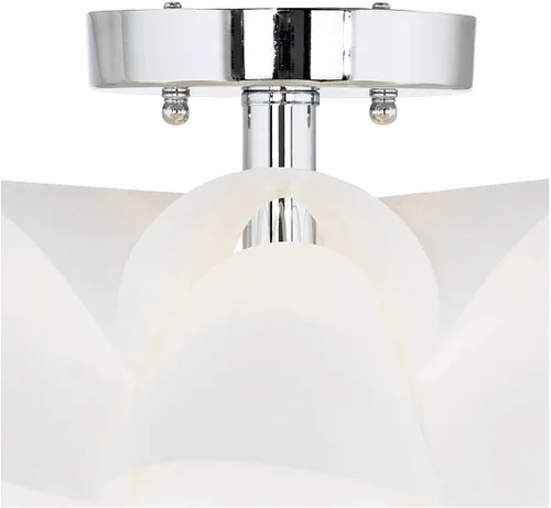Miniatura 7 de Lámpara de techo flor blanca de Possini Euro Design, 15 3/4 pulgadas de ancho