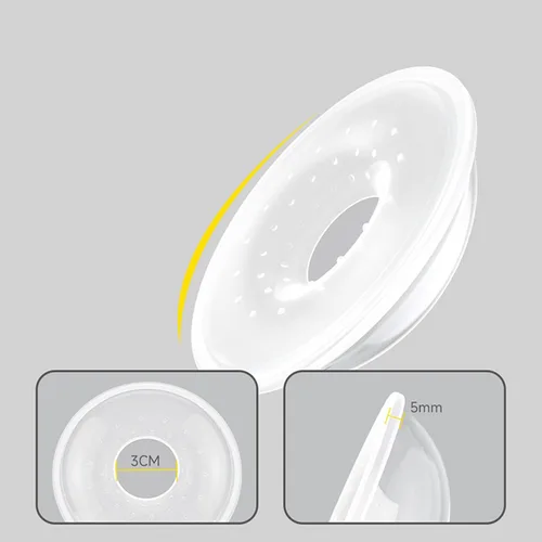 Miniatura 3 de Yuly Colector de leche de silicona para mamás lactante, protector de pezones para mamá, protector de pezones reutilizable, 2 unidades de conchas