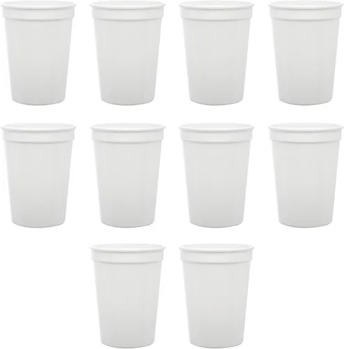 Miniatura 21 de DISCOUNT PROMOS Vasos de plástico personalizados + tamaño de 12 onzas + diseño de fiesta desechable + juego a granel (10, 50 o 100) ideal