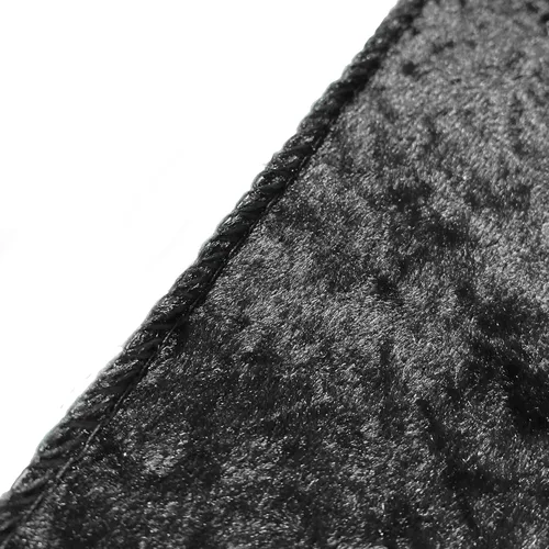 Miniatura 5 de YOUR CHAIR COVERS - Mantel redondo de terciopelo aplastado de 120 pulgadas para mesas redondas de 5 pies - Negro