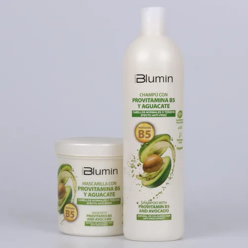 Miniatura 3 de Blumin Champú Efecto Antiencrespamiento Aguacate y Provitamina B5 33.8 fl oz