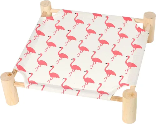 Miniatura 17 de Patas Lague Hamaca Cama para Gatos y Perros Pequeños, Cama Elevada de Madera Transpirable para Mascotas Gatos Conejos con Refrigeración para Arrow