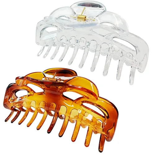 Miniatura 13 de Pinzas para cabello grandes de plástico, para mujeres con cabello grueso