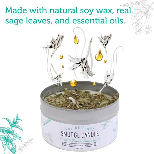 Miniatura 2 de SOUL STICKS Vela difusa para limpieza de casa, meditación, curación de chakras, aromaterapia Vela de mancha de 3.5 onzas para limpieza espiritual