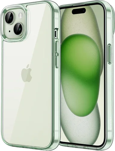 Miniatura 19 de JETech - Funda para iPhone 15 de 15,5 cm, cubierta antiamarilleo a prueba de golpes, parte trasera transparente antiarañazos (negro)
