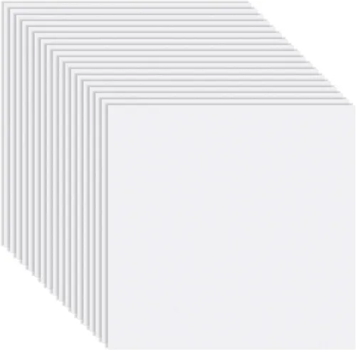 Frienda Azulejos de techo liso de PVC, fácil instalación para impermeabilidad, lavable y clasificación contra incendios para evitar roturas (2 x 2