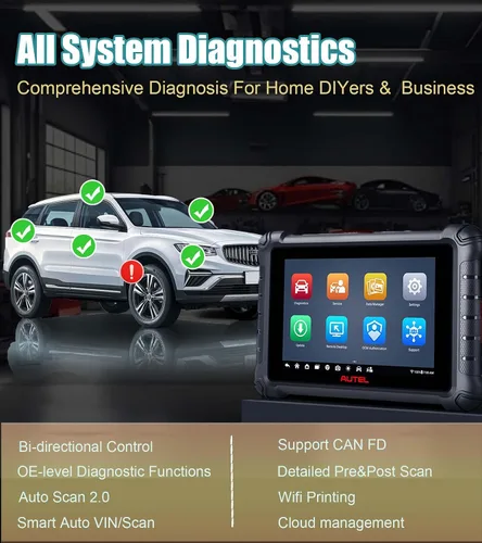 Miniatura 3 de Autel MaxiCheck MX900 con MV108 Bidireccional OBD2 escáner actualizado de MK900 MK808 MK808S MK808BT Android 11, 40+ funciones de servicio 8