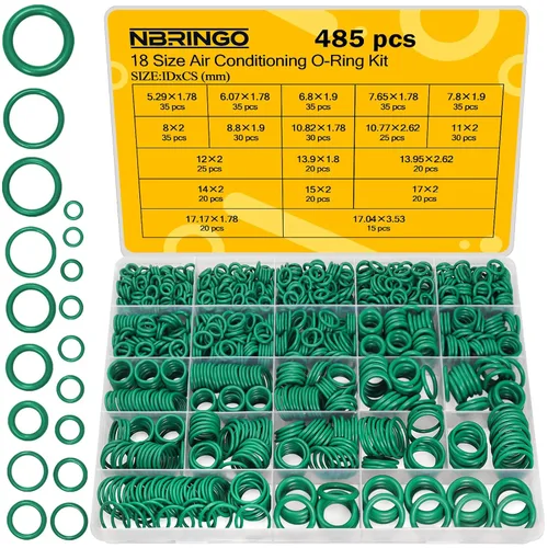 Miniatura 8 de Kit de 265 piezas de juntas tóricas y sellos de junta de CA para R134a – Kit de arandela de sellado de puerto de compresor de A/C duradero