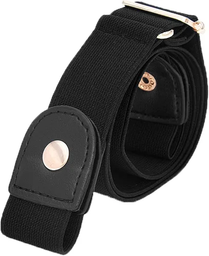Miniatura 6 de Paquete de 34 cinturón invisible para mujer, sin hebilla, ajustable, elástico, elástico, para jeans, pantalones, vestidos