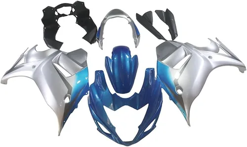 Miniatura 79 de Kit de carenado de inyección azul, negro y blanco para Suzuki GSXR600 GSX750 2006 2007 GSXR 600 GSX-R750 06 07 ABS Carenado de plástico completo