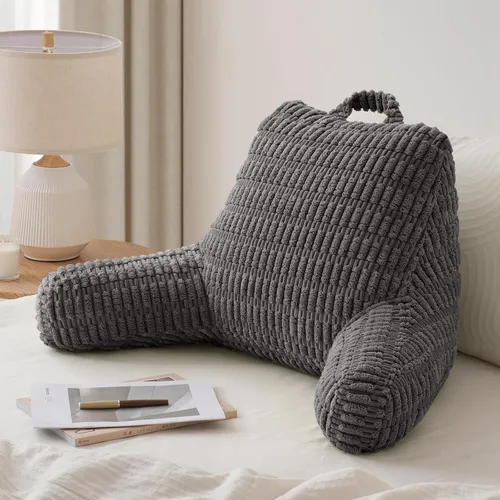 Miniatura 19 de Blissful Diary Almohada de lectura para sentarse en la cama, almohada de espalda de franela para adultos y niños, cojín de respaldo para sentarse
