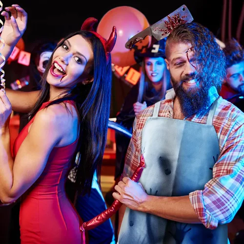 Miniatura 5 de Delantal de terror de Halloween para disfraz de carnicero con huella de mano aterradora para adultos, mujeres, hombres, cosplay, fiesta, cocina