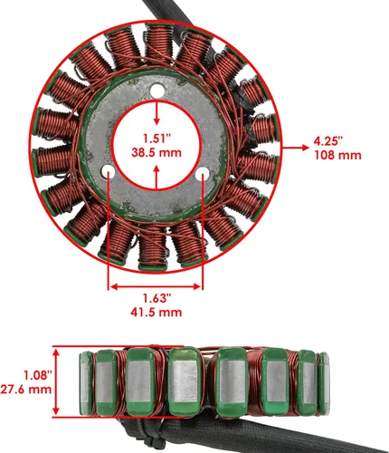 Miniatura 2 de Caltric Estator compatible con Suzuki Dl650 Dl-650 Dl650A Abs V-Strom 650 2004-2009