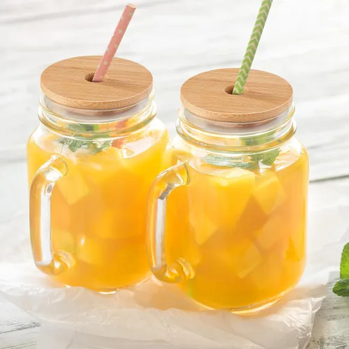 Miniatura 6 de 2 unids 8 unids Tarro de tapa de bambú Tarro Cubierta de sellado Cubiertas de bambú Tapa de botella para sellador de botellas de vidrio para sellar s