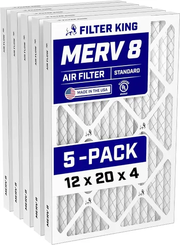 Miniatura 57 de Filter King Filtro de aire de 5.5 x 29.5 x 1 (MERV 8) (paquete de 5) filtros de horno de CA para control de polvo y alergias, fabricados en EE. UU.