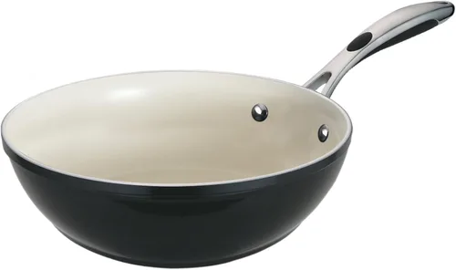 Miniatura 18 de Tramontina Ceramica Deluxe - Sartén antiadherente de cerámica de 10 pulgadas, apta para horno, color negro metálico