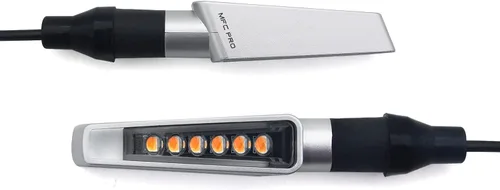 Miniatura 3 de Mini luces de señal de giro LED para MT-07 MT-09 FZ-09 MT-10 YZF R1 R3 R6 R25 FJ09 FZ07 FZ1CB1000RR (Sin secuencial, plateado-4 piezas)