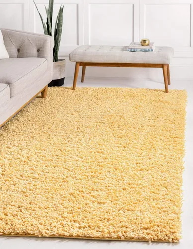 Miniatura 35 de Unique Loom Davos Shag Collection - Alfombra de área, color liso (4 pies 1 pulgada x 6 pies 1 pulgada, rectangular, color pimienta)