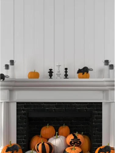 Miniatura 7 de Rata de Halloween Rata Negra Ratón Simulado Decoración Bromas Apoyos Juguete Style2 Araña