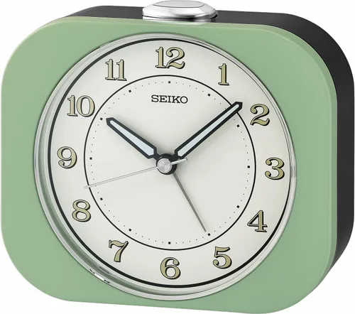 Miniatura 4 de SEIKO Kyoda - Reloj despertador para dormitorio, color negro metálico