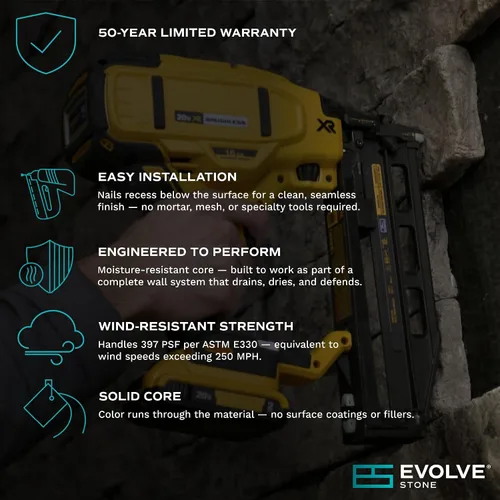 Miniatura 7 de Evolve Stone Capital Sky DP - Chapa de piedra plana con clasificación de fuego (14.25 pies cuadrados por caja)