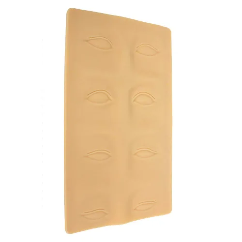 Miniatura 4 de DBQ 3 piezas de práctica de microblading 3D para cejas, maquillaje permanente, piel de silicona para practicar microcuchillas y agujas, hojas