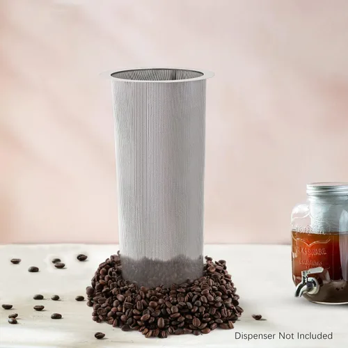 Miniatura 8 de Filtro de café frío para frascos Mason de 1 galón, fabricado con acero inoxidable, filtro de malla fina para café helado y té y sol en lotes