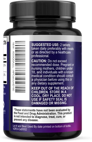 Miniatura 8 de Calcio 1200 mg por porción con vitamina D3 – Suplemento de salud ósea, vitamina D y suplementos de calcio para mujeres y hombres – hueso, dientes
