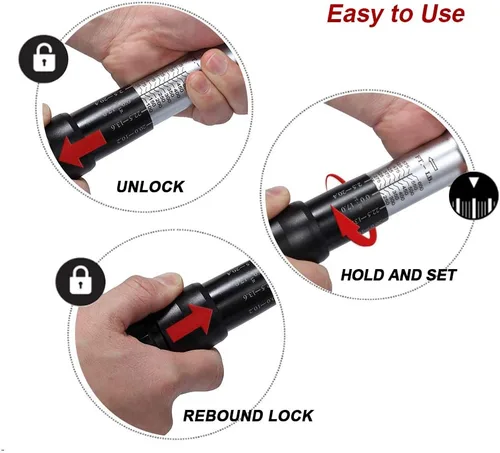 Miniatura 5 de Juego de llaves dinamométricas con accionamiento de 3/4 pulgadas de dirección dual. Llave dinamométrica ajustable de doble dirección con hebilla