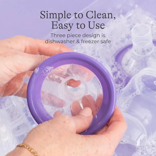 Miniatura 7 de Lansinoh Oh Baby Kit de Esenciales para Recién Nacidos – Extractor de Leche Eléctrico Doble Signature Pro con Embudos de 25mm (0.98 pulgadas), 2