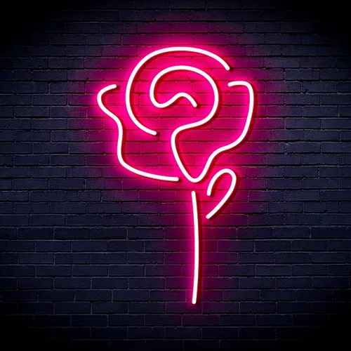 Miniatura 24 de ADVPRO Rose Flower Women Room Decor Flex Silicona LED Neon Sign Verde y Rosa st16s32-fnu0034-gk Verde & Rosa