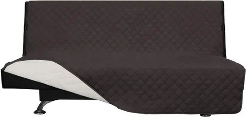 Miniatura 202 de Easy-Going - Funda para sofá, futón y sillón sin reposabrazos, reversible, resistente al agua, para mascotas y niños (azul oscuro/azul claro)